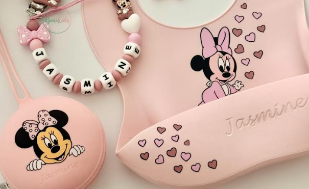 Acessórios Silicone Menina com Gravação